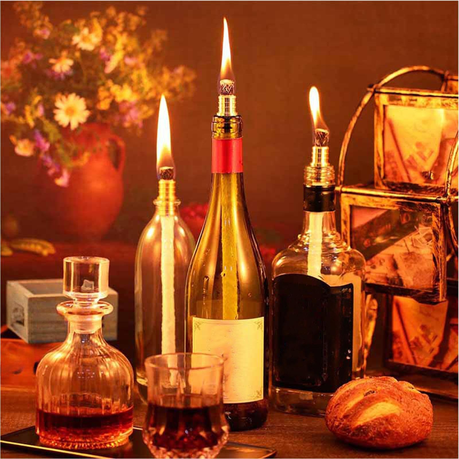 Oil Lamp Wicks, Tiki Torch Wick Set, 440 g Long-Lasting Flame Decor, Portable Great Outdoor Lighting, Authentic Easy Use Beginners for Whiskey Jar Family Gatherings
