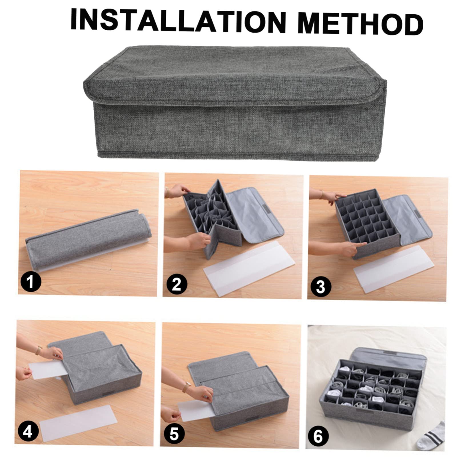 MAGICLULU Scatola Organizer per Cassetti Coperchio 30 Scomparti e Pp