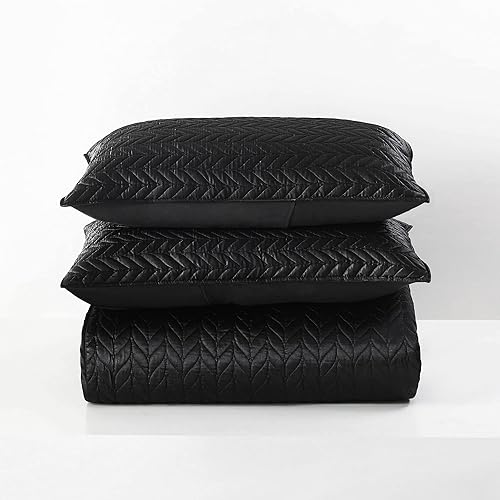 Miniatura 8 de Whale Flotilla Colchas de satén suaves y sedosas, tamaño Queen, colchas reversibles de lujo ligeras para todas las estaciones, juego de ropa de cama