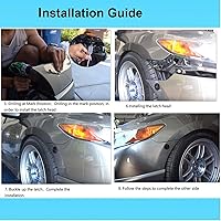 Vista 6 de STETION - Kit de cierre de liberación rápida para parachoques, capó, placa de matrícula de automóvil, 1.25 pulgadas de diámetro, aleación