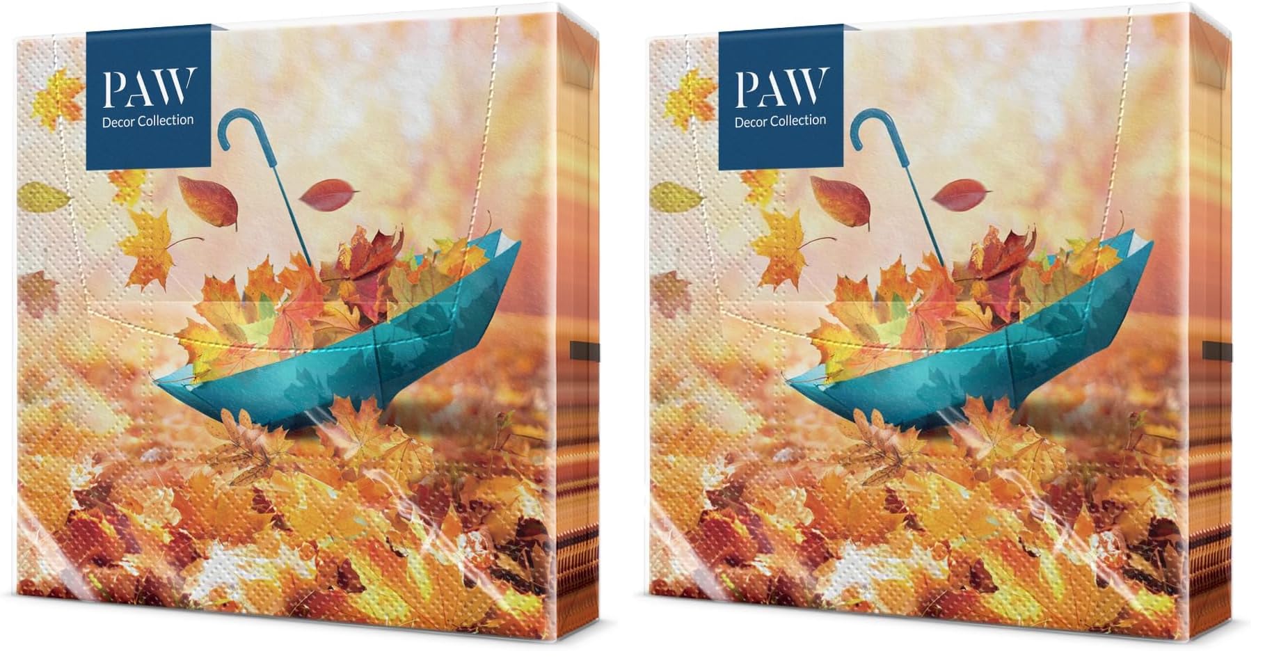 PAW - Servilletas Papel 3 Capas (33 x 33 cm) I 20 Unidades I Diseño de Naturaleza I Servilletas Papel Decoradas para Cumpleaños, Fiesta, Decoupage I Color: Peacock — view 42