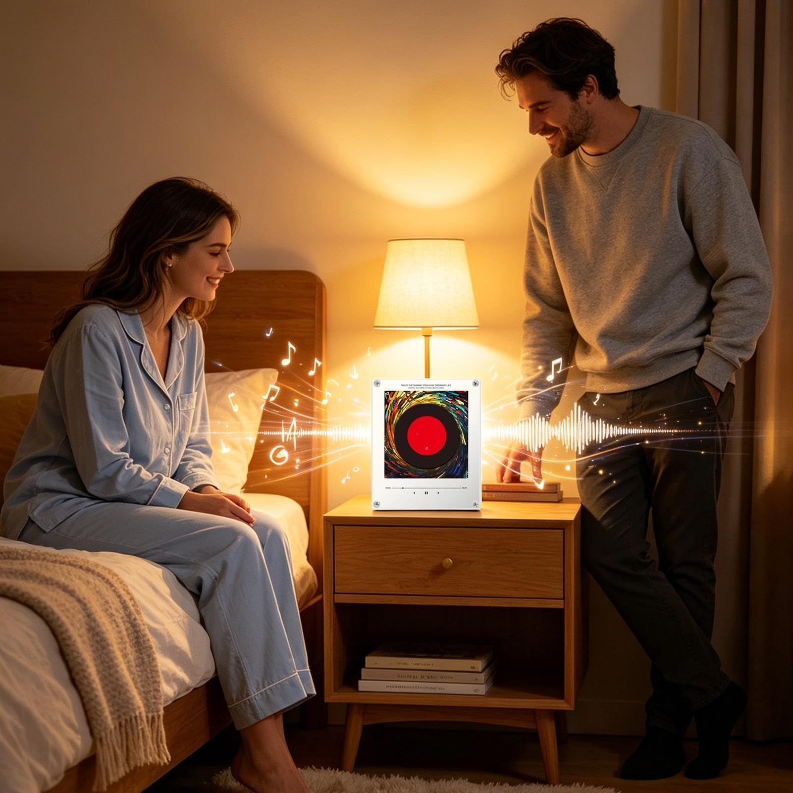 Aimants Musique Pour Réfrigérateur Autocollants Enregistreurs Sonores Avec | Aimants Chanson Pour Réfrigérateur Avec Lumière pour Maison Cuisine Appartement Bureau Fête