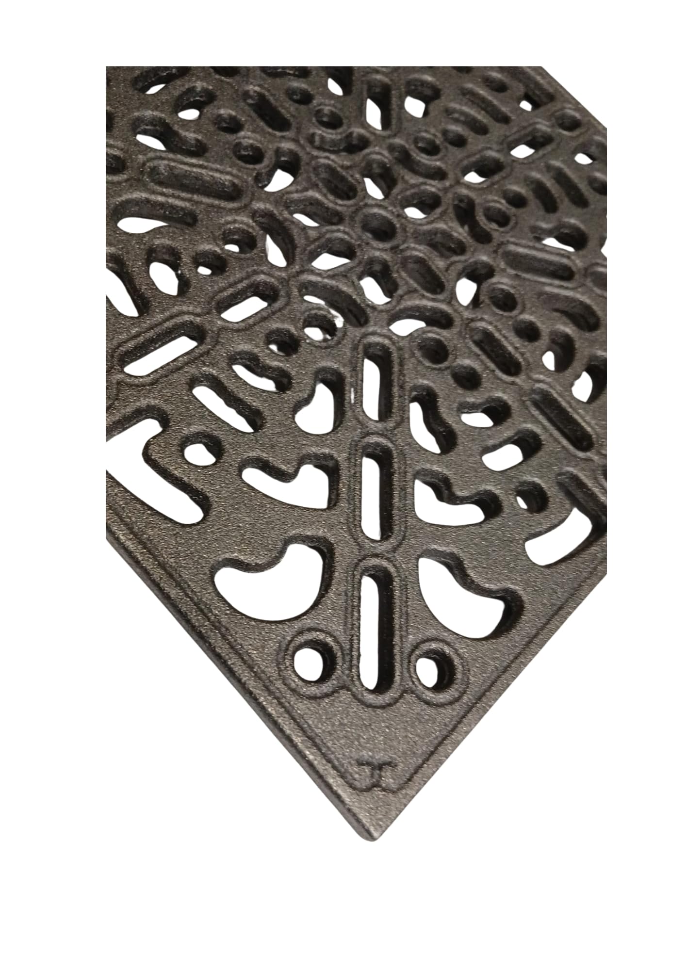 Rejilla de ventilación de hierro fundido para chimeneas, estufas de leña y fogatas con dimensiones 300 x 300 mm y grosor 1 cm - RIF 0027