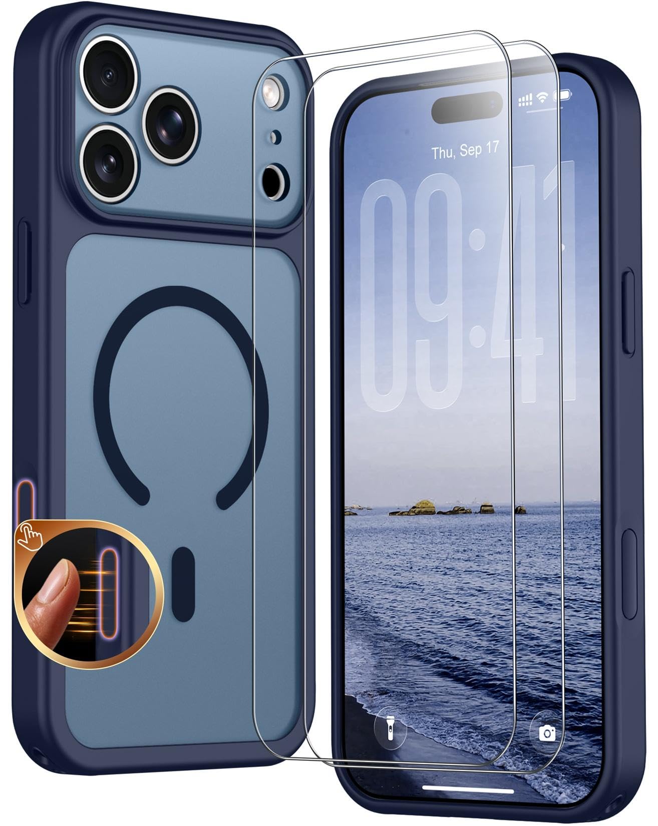 SPIDERCASE Magnetic for iPhone 18 Pro Case,for iPhone 17 Pro Case,Blue