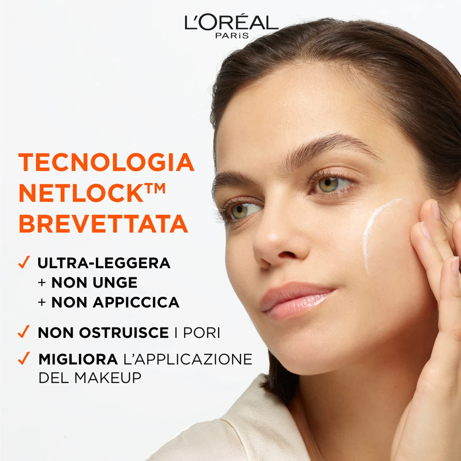 L'Oréal Paris Revitalift Clinical Anti-UV Face Fluid SPF 50+ Sun Protection with Netlock Technology Formula with Vitamin C Antioxidant and Anti-Age Action Ultra Light Texture - Image 4