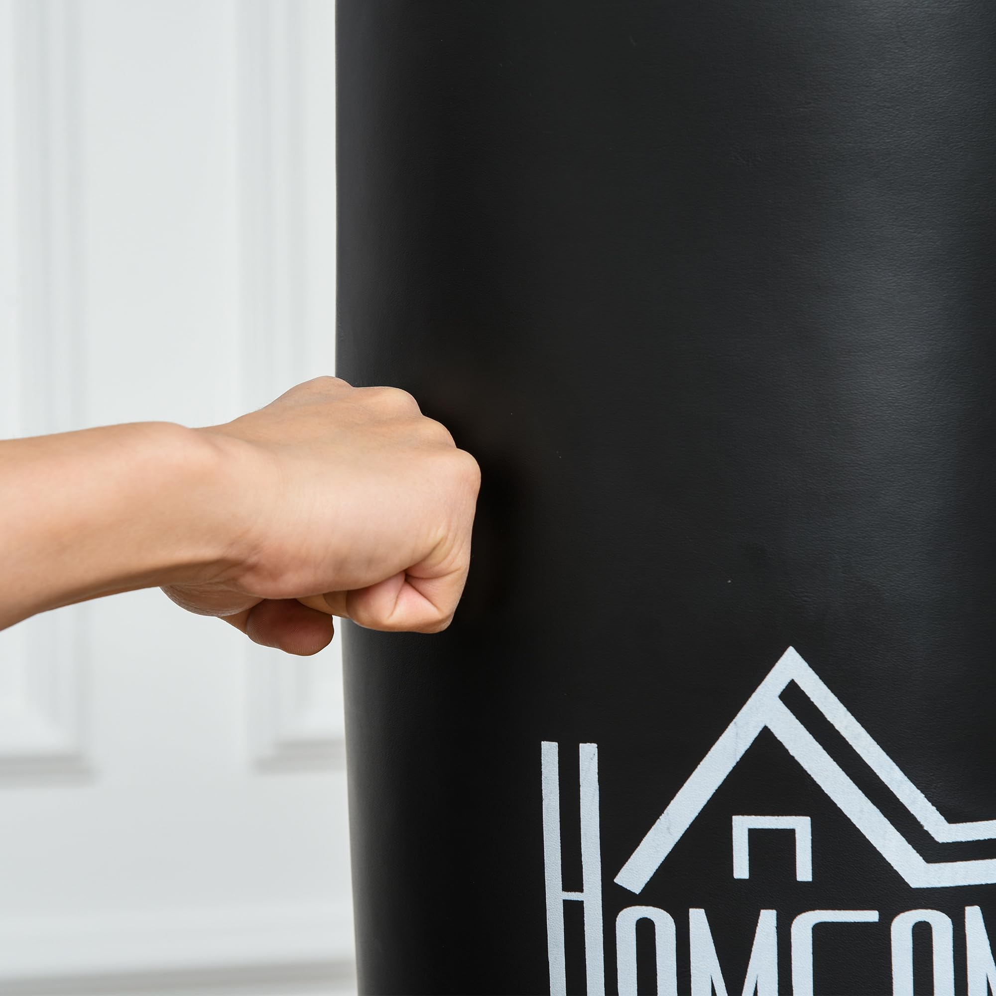HOMCOM Standboxsack mit Saugnapf-Basis für Erwachsene 170cm Schwarz