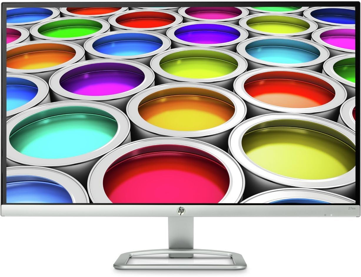 HP 27ea X6W33AA 27-inch LED Backlit Computer Monitor (Natural Silver)