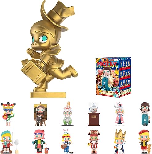 Miniatura 1 de POP MART Molly Imaginary Wandering - Figuras de caja ciega errante, caja de juguetes de diseño aleatorio para decoración moderna del hogar, juego de