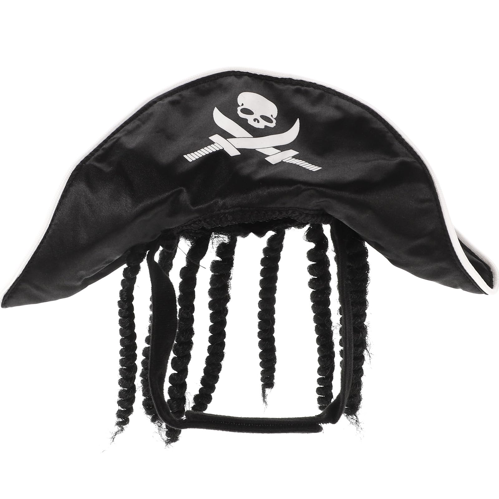 HANABASS Pet Pirate Hat Adjustable Dog Halloween Costume Hat for Party Cosplay with Delicate Design and Comfortable Fit