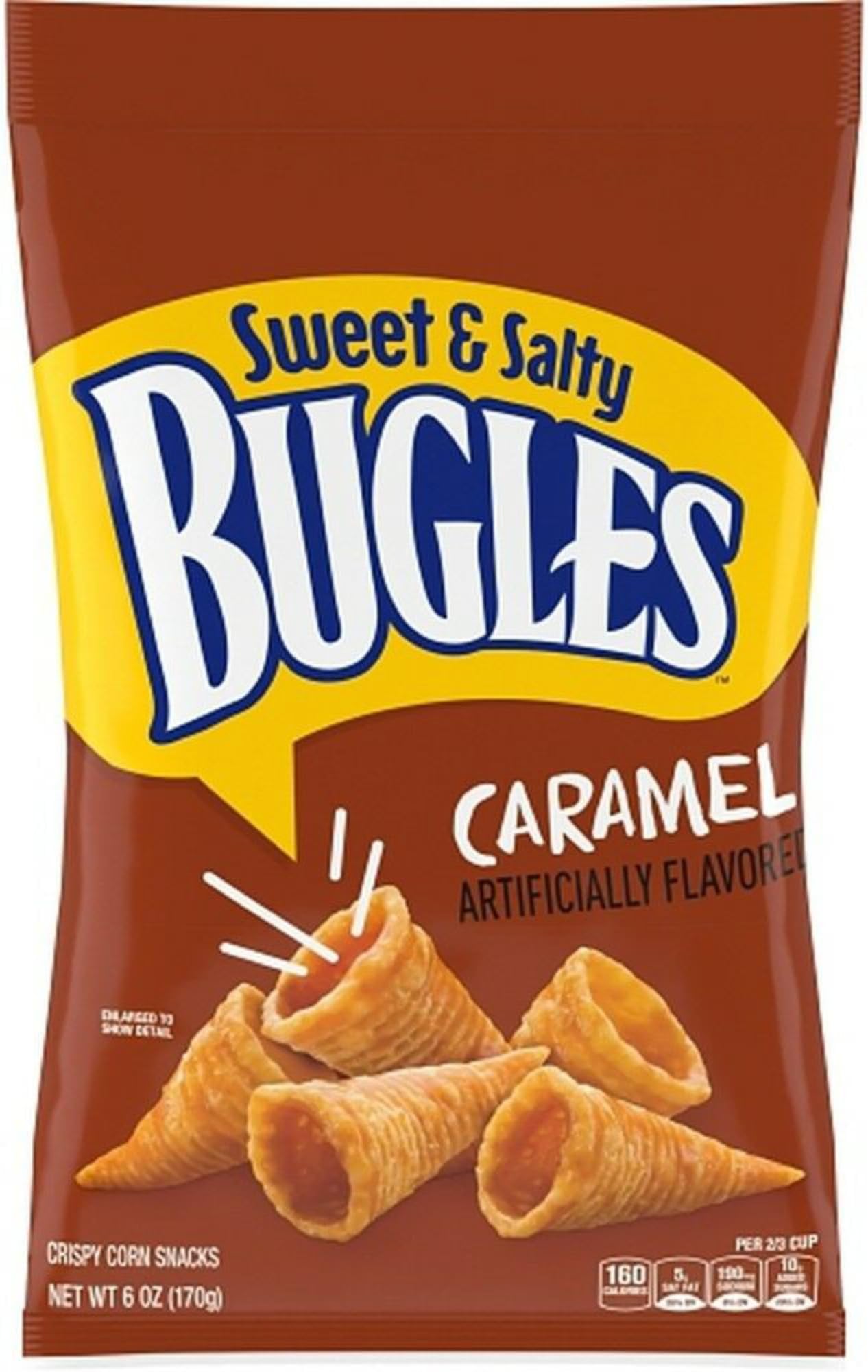 Bugles Sweet and Salty Caramel Snacks (Pack of 4)