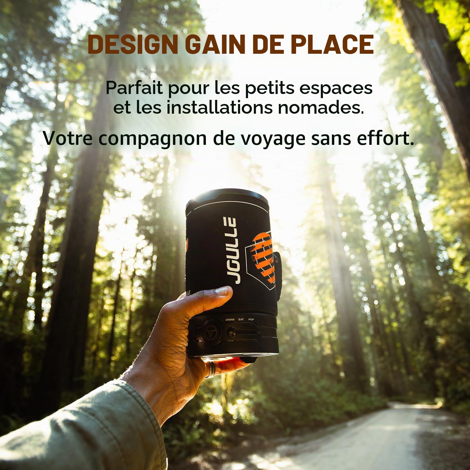 STOKE VOLTAICS Bouilloire Electrique, 220-240 V, Chauffe-eau Portable pour Café et Thé, Acier Inoxydable 304, 500 W, Eau Bouillante Rapide, Arrêt Automatique