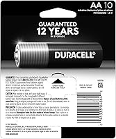 Vista 2 de Duracell - Pilas AA Coppertop con ingredientes Power Boost, paquete de 10 pilas doble A de larga duración, pilas alcalinas AA para aparatos