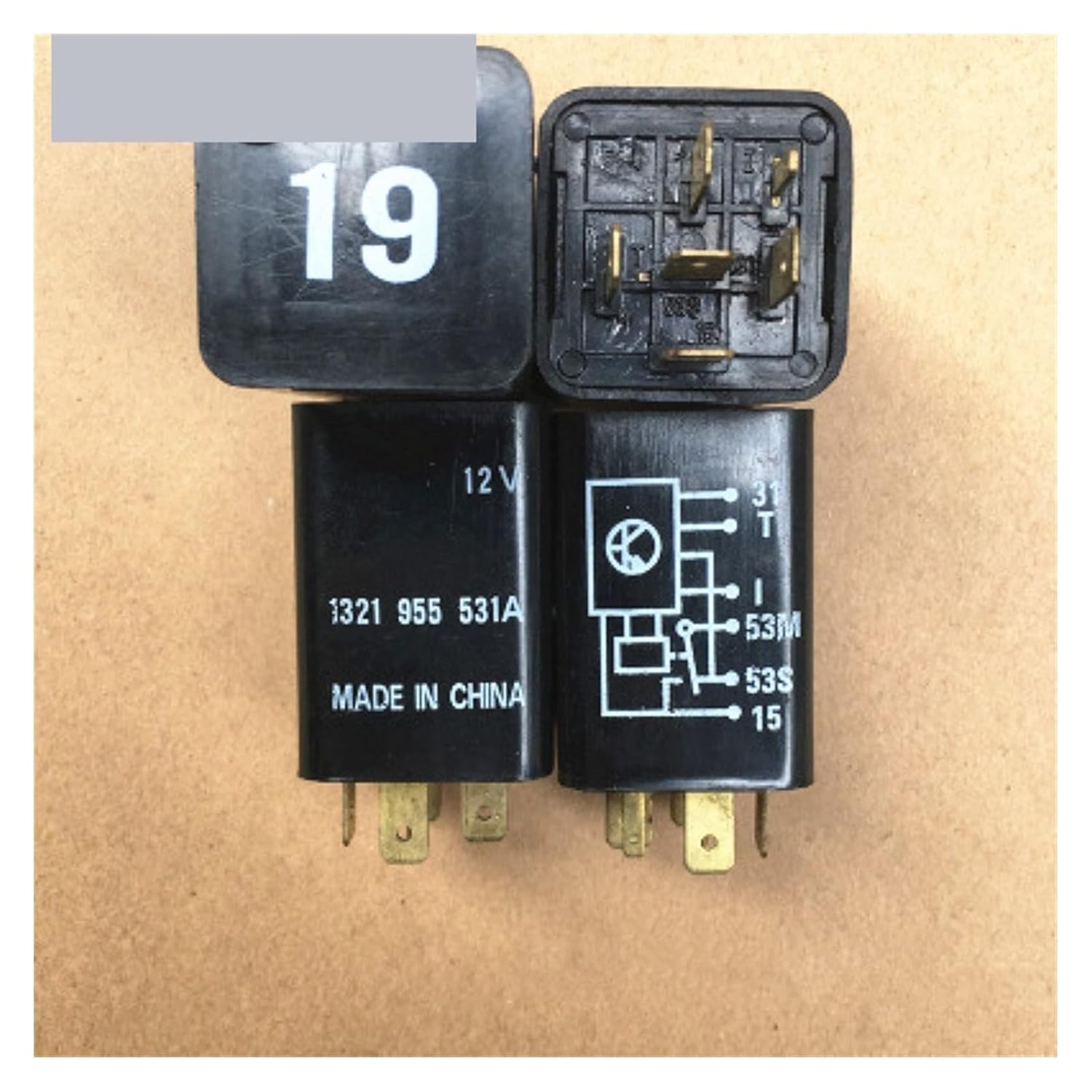Car Wiper Relay 321 955 531A 12V 6pin LHAOEEEYG