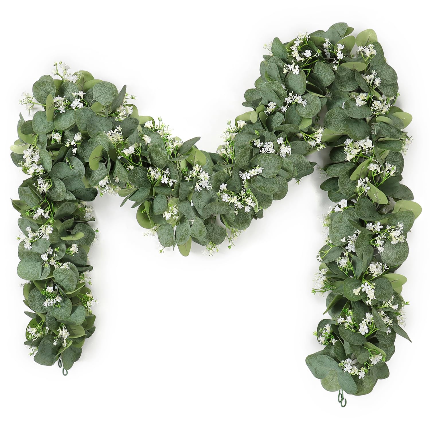 2 Stück Echte Eukalyptus-Girlande, 180 Cm Lang – Perfekt Für Hochzeit, Tischdeko & Heimdekoration In Dunkelgrün