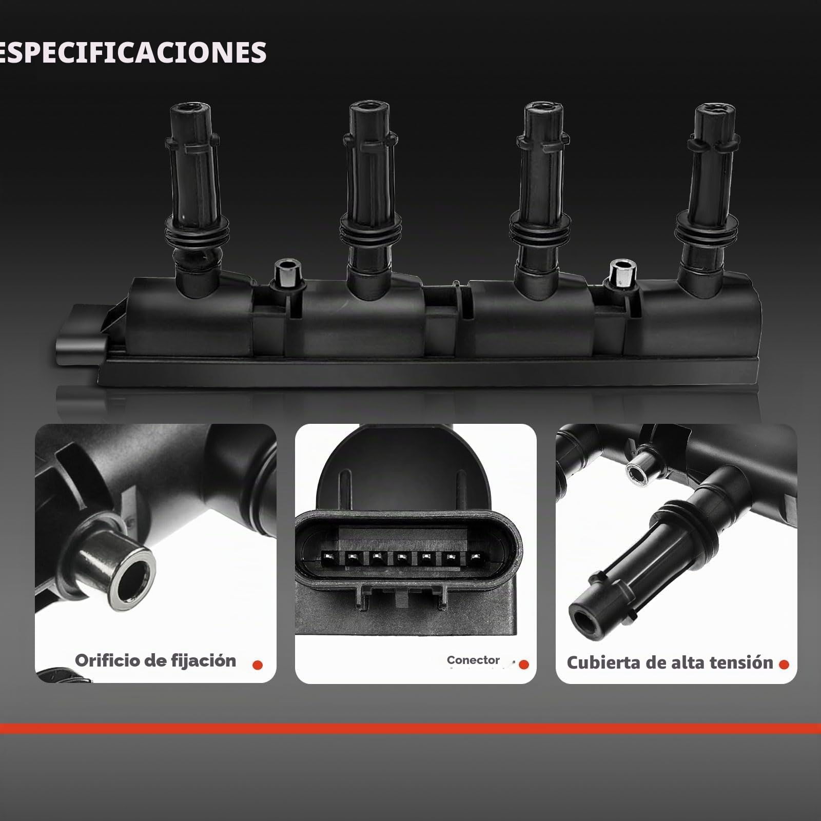 Frankberg Módulo de encendido bobina de encendido 55579072 | Compatible con: Corsa D S07, Aveo Hatchback T300, Ampera R12, Cascada W13, voltio, Astra J P10, Corsa E X15