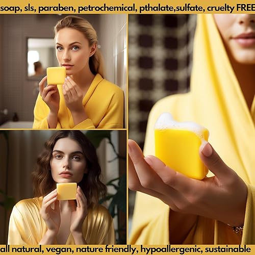 Miniatura 5 de Kirei Barra de champú con aceite de ricino, protección del cabello tratada con color, reparación de daños, acondicionamiento, hidratante, todo