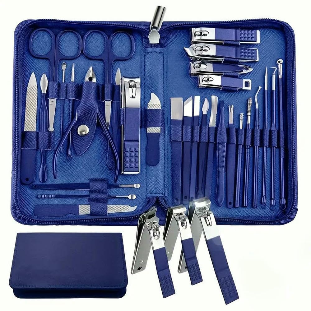 Zestaw obcinaczy do paznokci 30 w 1 manicure(Blue)