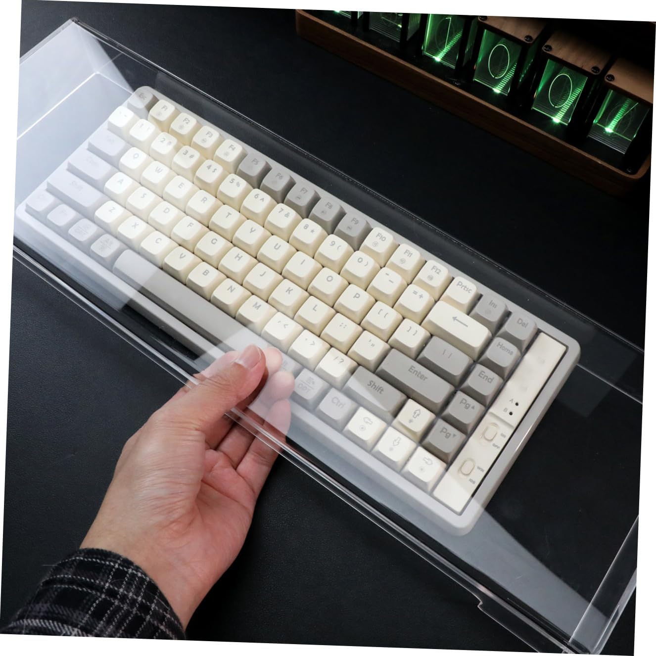 Protector de Teclado Acrílico Transparente Funda Antisalpicaduras