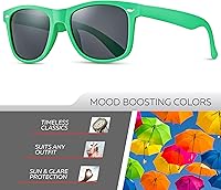 Vista 2 de Retro Rewind - Gafas de sol polarizadas para hombre y mujer, protección UV, gafas de sol clásicas