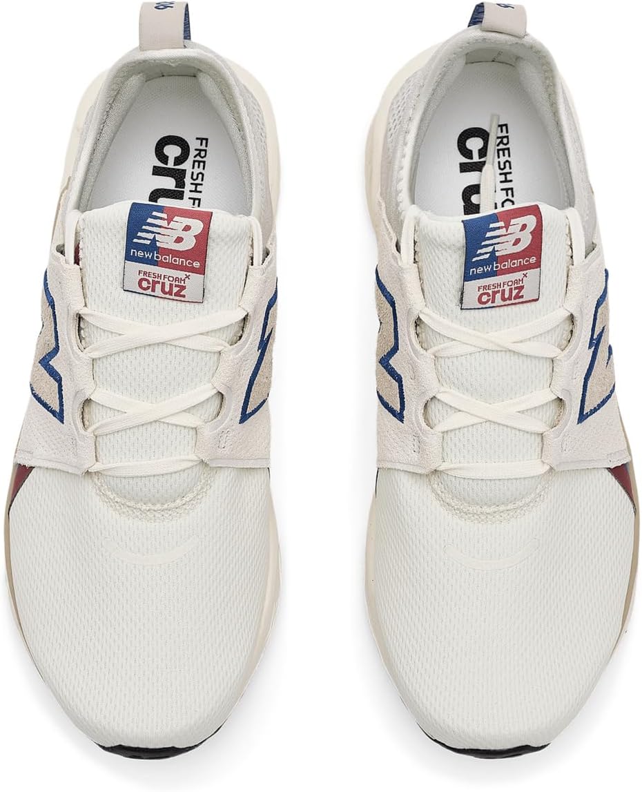 New Balance Men's Fresh Foam X Cruz V3 Running Shoe, Sea Salt/Timberwolf, 10 W