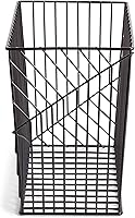 Vista 5 de U Brands Vena - Cesta de alambre para archivos, suministros de oficina, metal, negro, 1 unidad