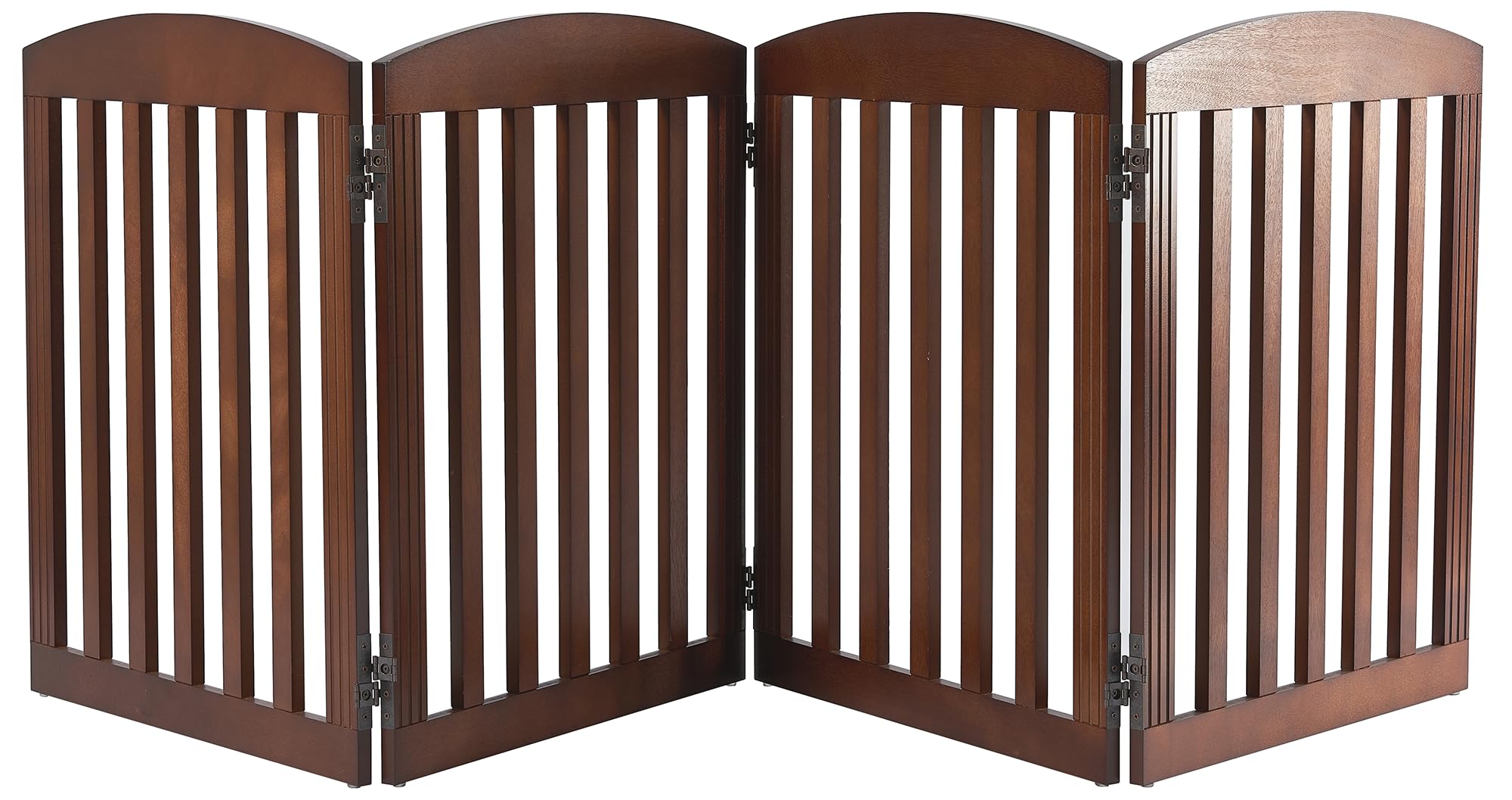 SPIRICH 4-Panel Wooden Dog Gate