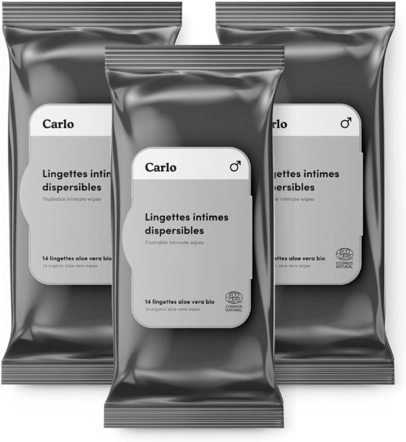 Fria Intime Hygiene-Tücher - 90% Reines Wasser Mit Hanf & Aloe, 10x15 Stück