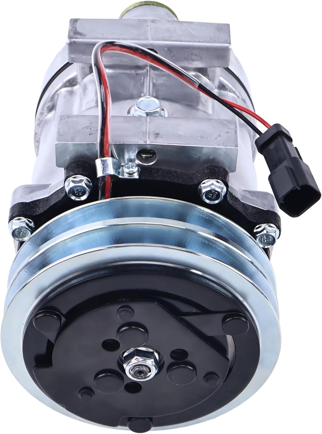FridayParts Sanden SD7H13 A/C Compressor 415-2557 Compatible for Caterpillar CAT Engine C2.6 C3.3B Excavator 307 307E 307E2 308E 308E2 Replacement