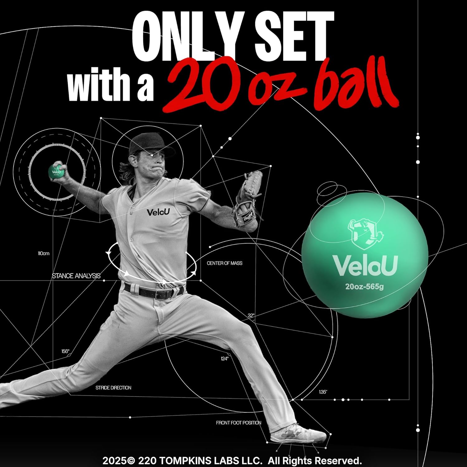 Weighted Baseballs 6 Ball Set: Increase Throwing Velocity & Arm Strength - Withstands 18,000 Throws - Weighted Balls for Pitching & Throwing - Plyo Balls - Ideal Training Tool