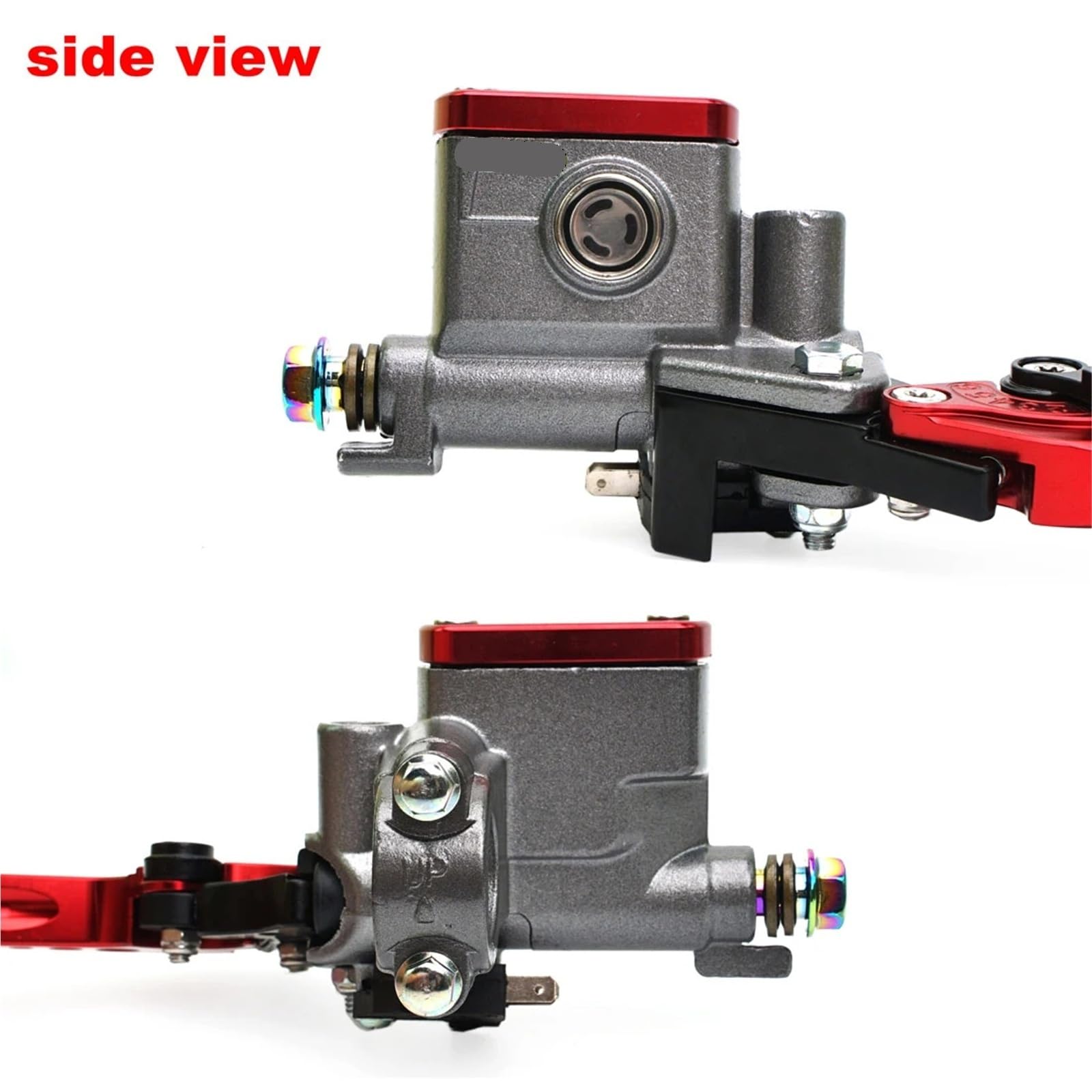 Compatible con Honda, Compatible con el kit Yamaha | Juego de bomba de embrague + bomba de freno de 22 mm.(Black Set)