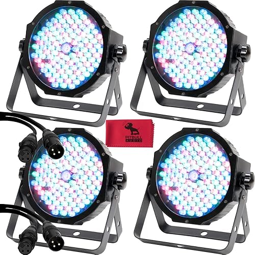 Miniatura 1 de ADJ American DJ MEG358 Mega Par Profile Plus paquete de 4 con cables y tela