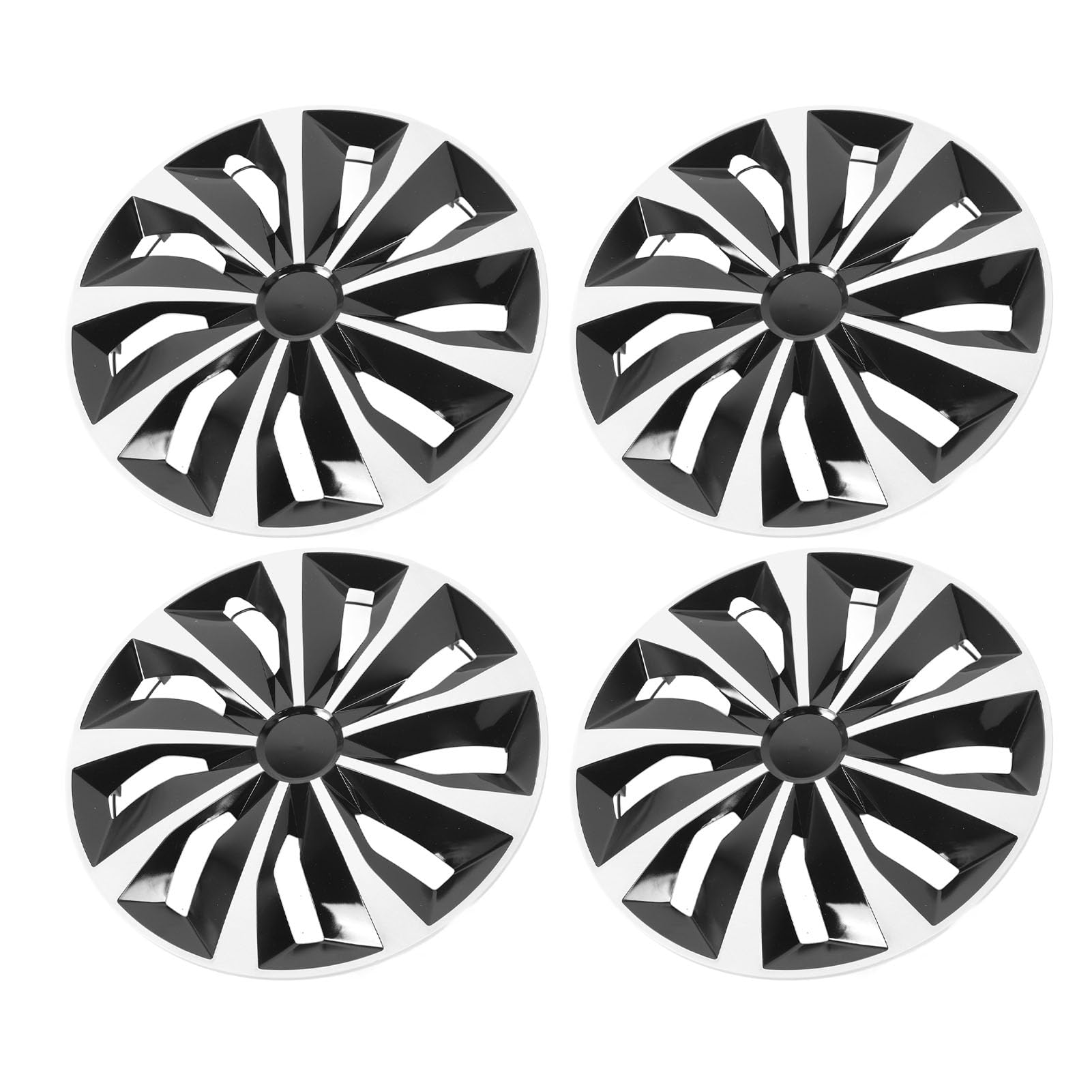 Acouto Set di 4 Coprimozzi Ruota da 15 Pollici, Design R15 a Scatto, Universali per Auto, Camion, SUV, con Materiale ABS Antiurto per Seat