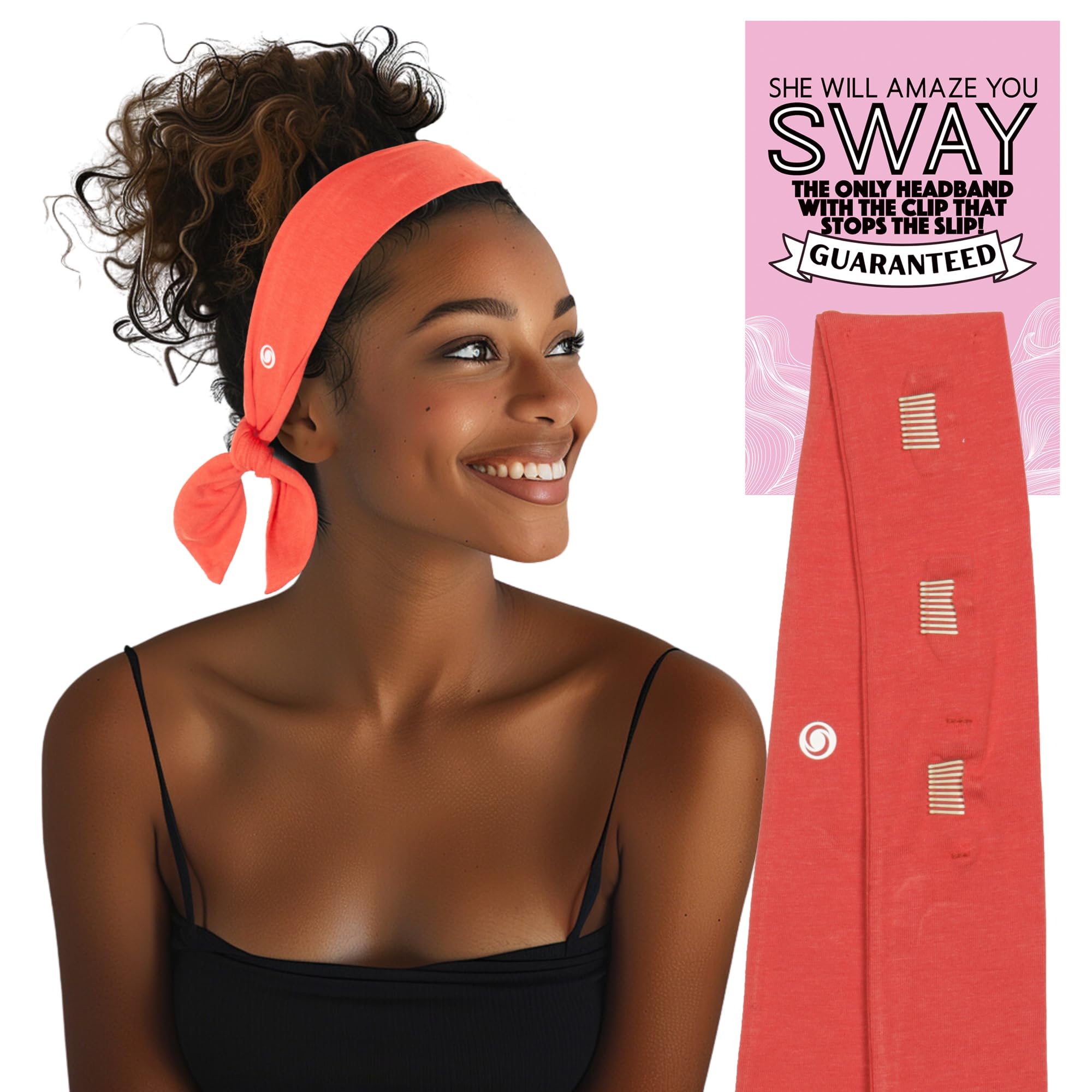 SWAY Short Stretch Non-Slip Headband for Women