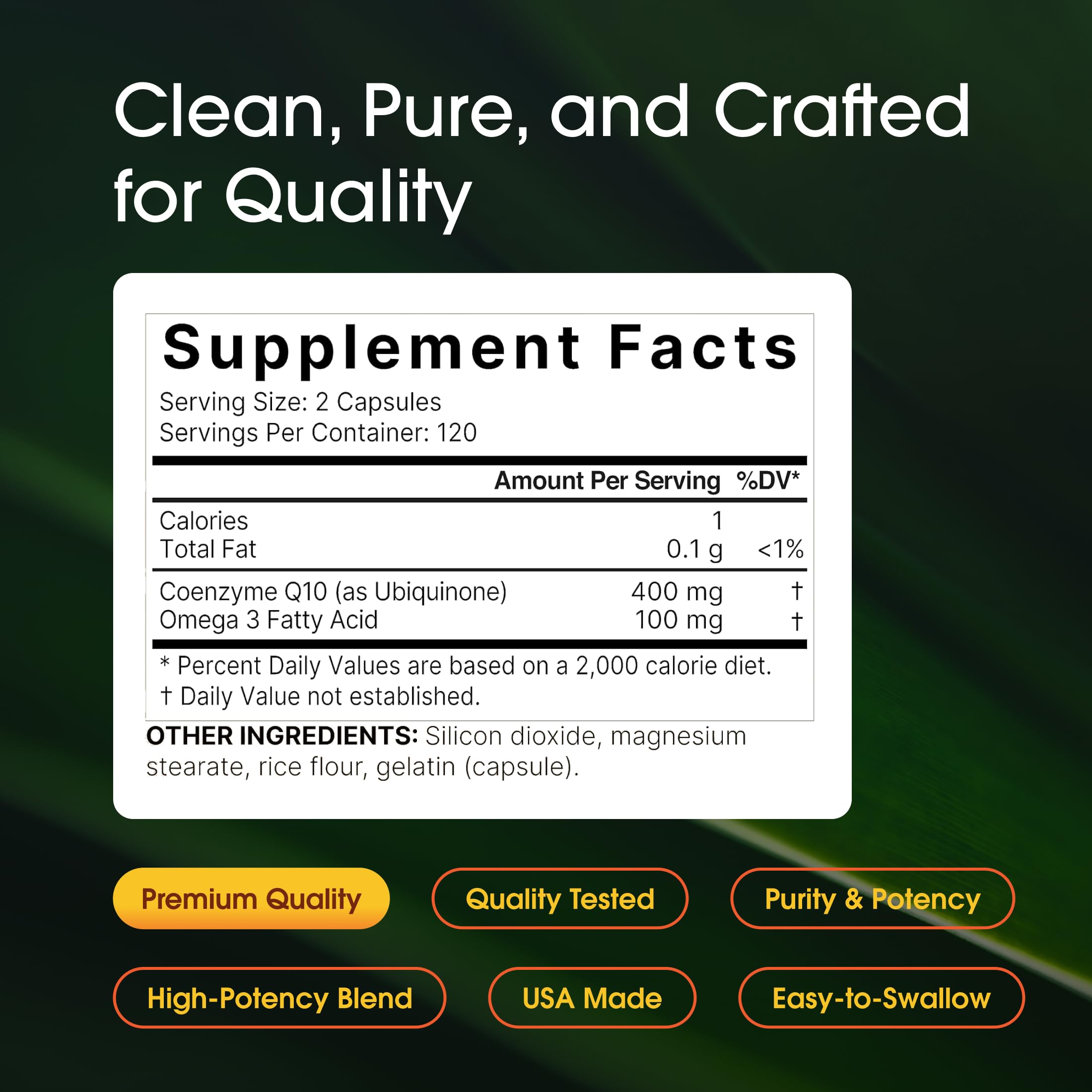 NatureBell CoQ10 400mg with Omega-3-240 Capsules - Antioxidant Supplement for Heart & Energy Health Support - Supports Cellular Energy* - Extra Strength Coenzyme Q10