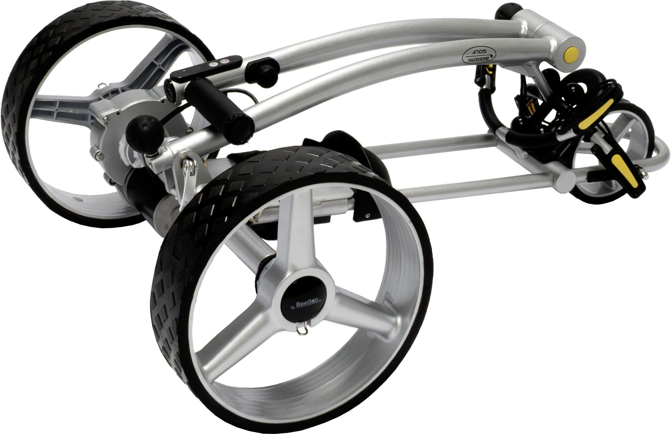 BeeGon Golf Elektro-Golftrolley GT-X400 Pro Silber mit 33Ah Blei-Akku