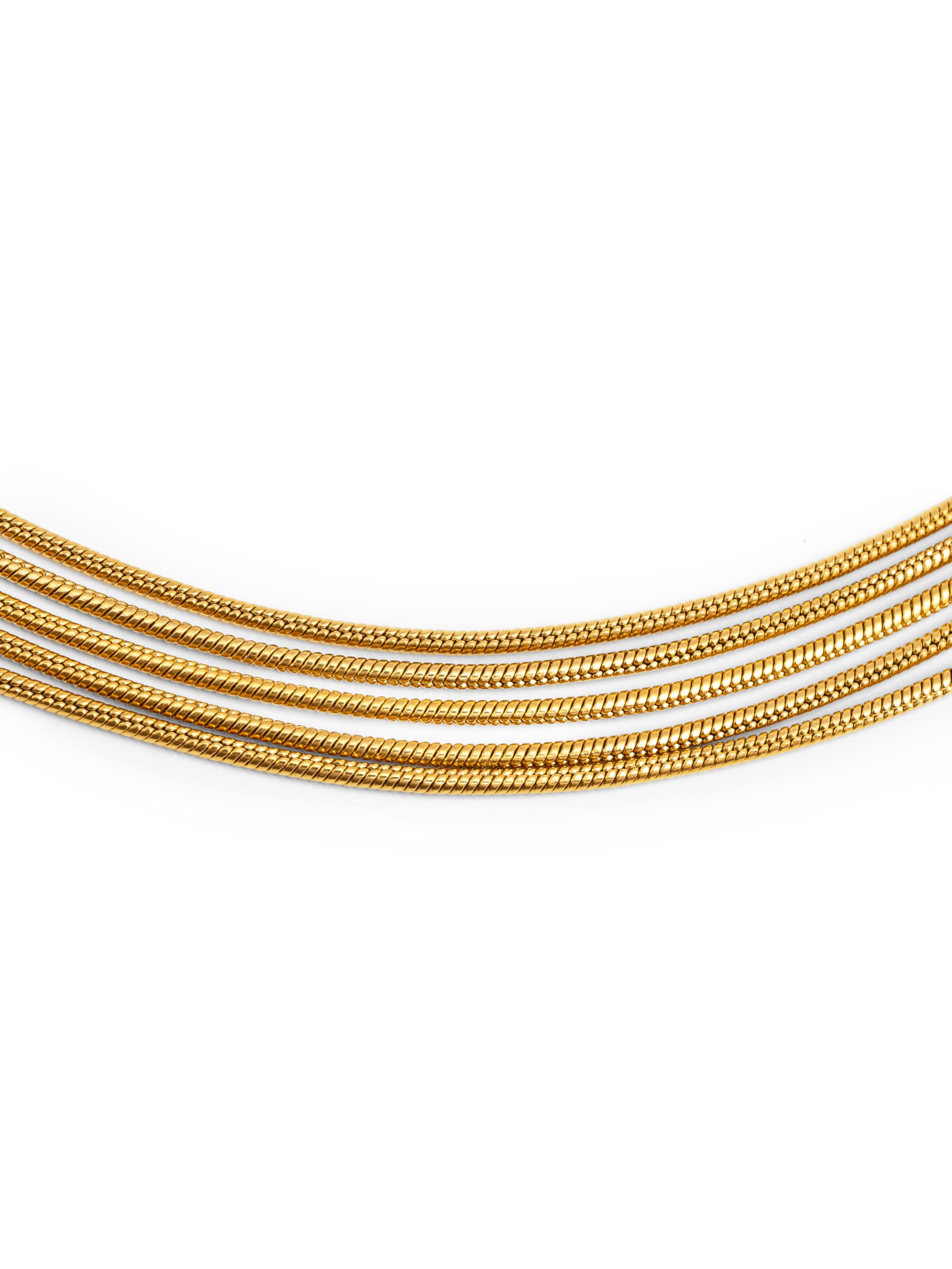 SINGULARU Collana da donna Cleopatra Acciao Placcato Oro
