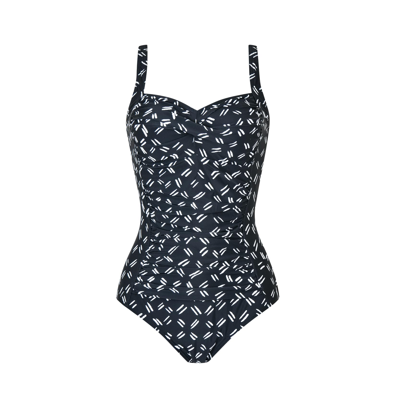 WIN.MAX Costume Intero Donna, Costume Intero con Controllo della Pancia, Costume da Bagno Taglie Forti per Donna Monokini Push-up Vintage, per Coppe da C a DD