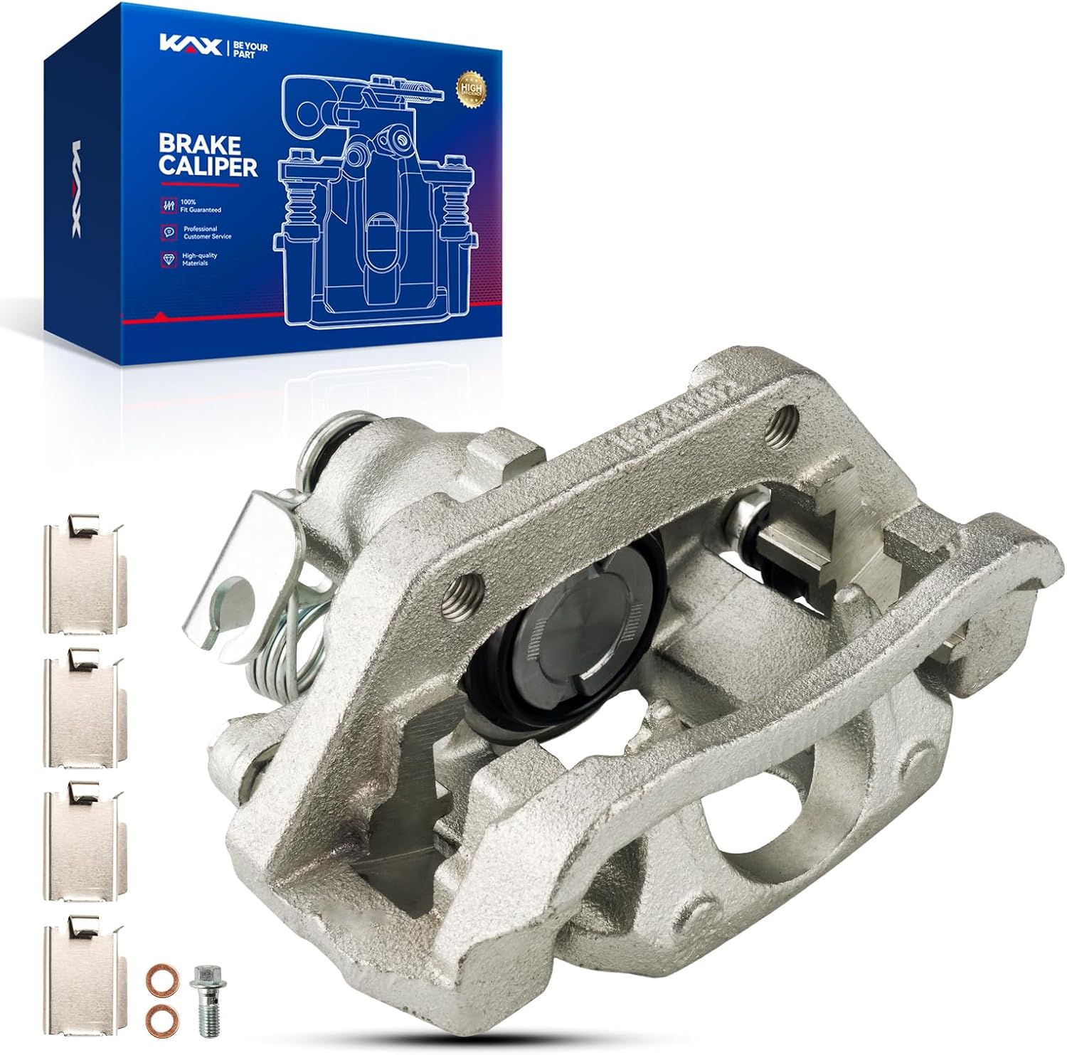 KAX Rear Right Brake Caliper 18B5298 Compatible For Edge 2011-2014, MKX 2011-2015, Replacement Brake Caliper