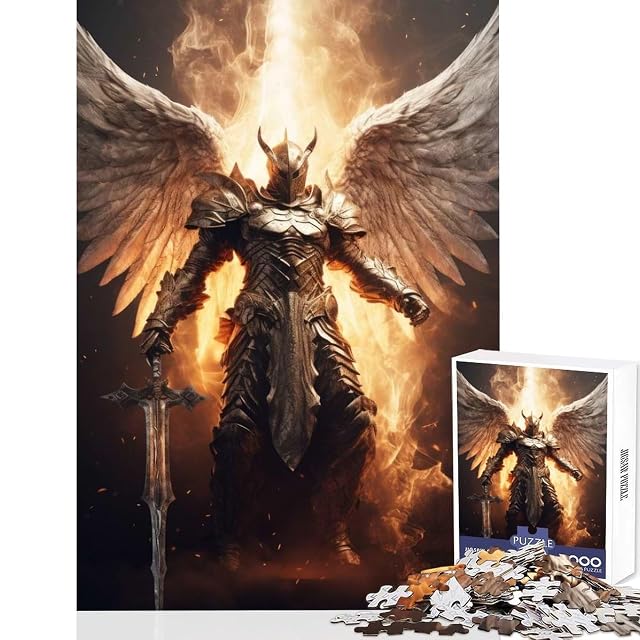 Rompecabezas Holy Knight para Adultos 1000 Piezas Entrenamiento Mental diversión Corte preciso alineación…