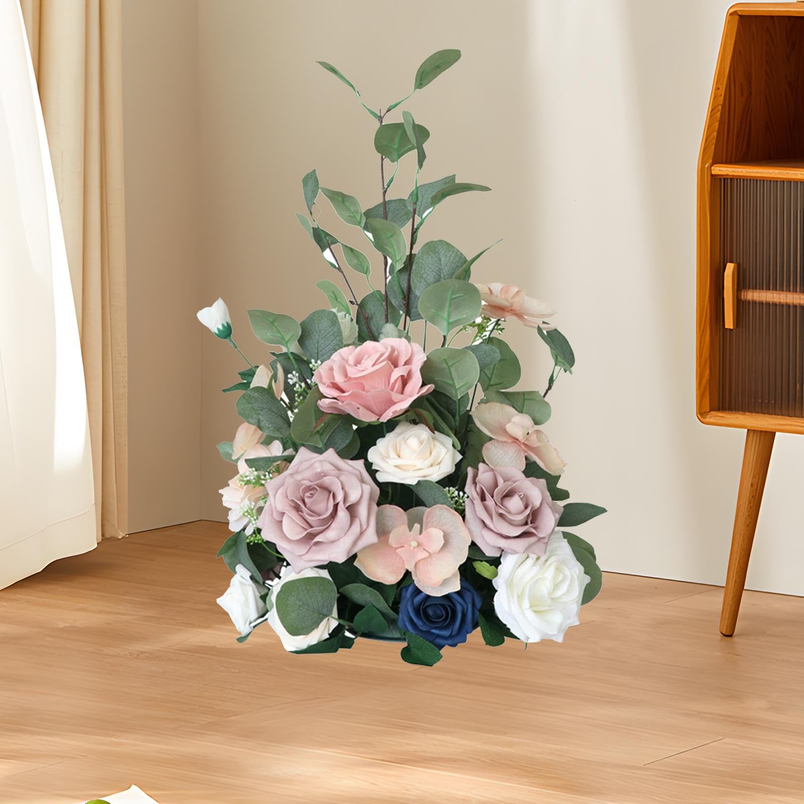 Decorazioni per Tavoli Artificiali, Vasi Decorativi, Centrotavola per Matrimoni, Centrotavola per Matrimoni, Giardino, Fiore rosa
