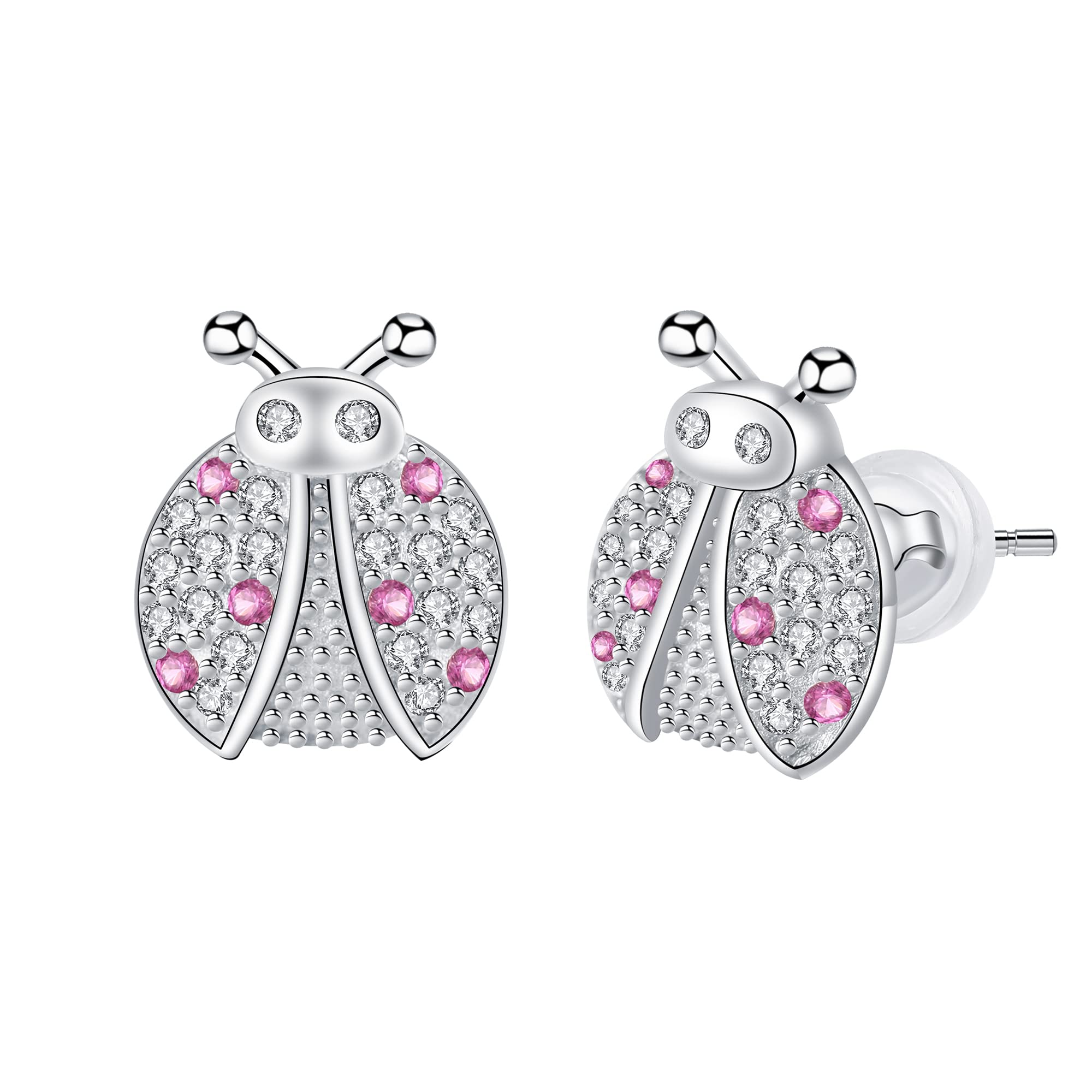 ArrebolPendientes para Mujer Niñas Plata de Ley 925,Animal Pendientes Originales Regalos para Mujeres Hermanas Amigos Niñas