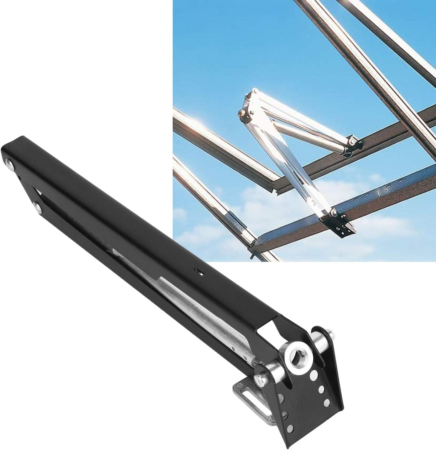 Omabeta Greenhouse Window Vent Opener, Greenhouse Window Opener Kit Aluminum Alloy Automatic Ventilation Garden Tools Agricultural Supply Window Opening Tool