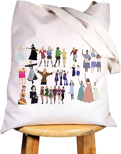BWWKTOP Bolsa de lona de personaje musical de Broadway, regalo para fanáticos del teatro de Broadway, mercancía musical de Broadway