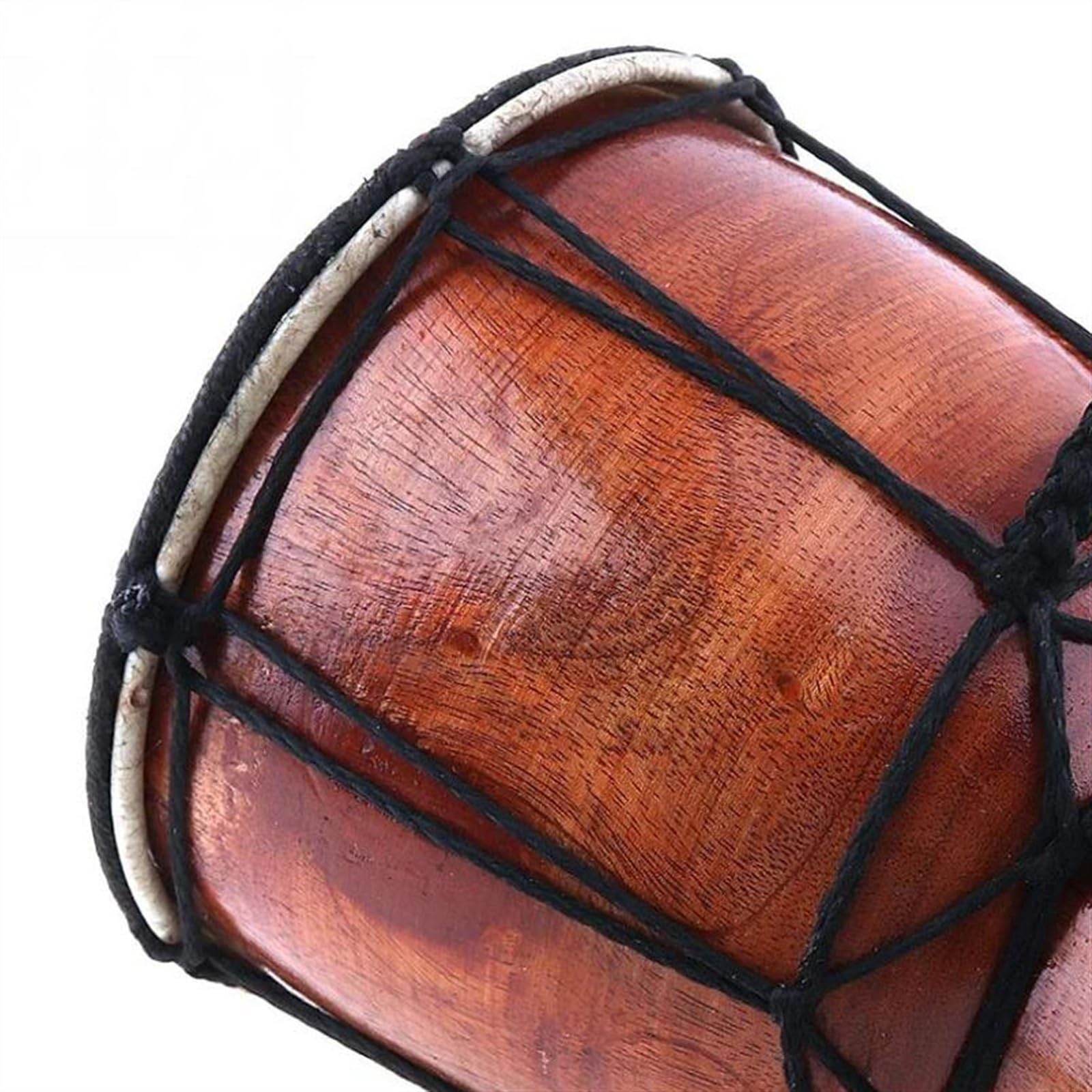 Profesjonalny Djembe 6-calowy Bęben Afrykański, Ręcznie Rzeźbiony, Mahoniowy Tradycyjny Instrument Z Koziej Skóry
