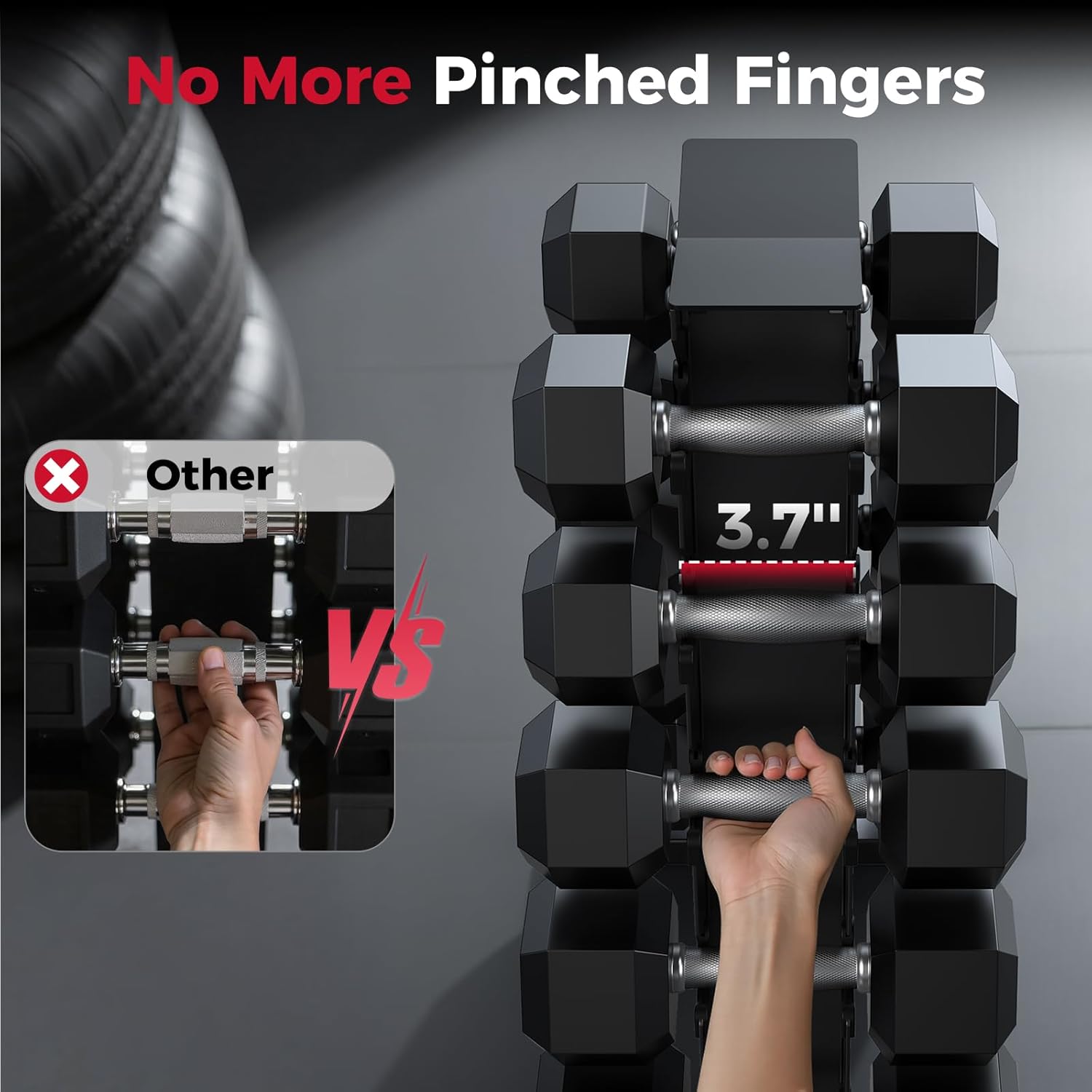 Dumbbell Rack Stand Only, Weight Rack for Dumbbells Compact A-Frame Home Gym Space Saver, 480 LBS Weight Capacity