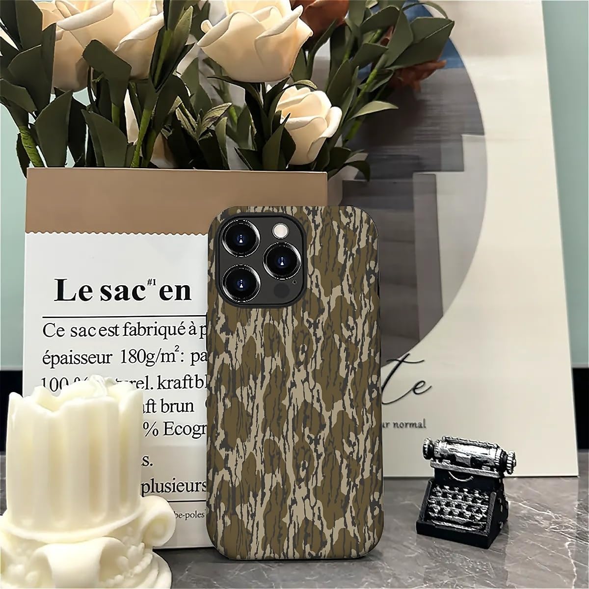 SmaMZ for iPhone 16 Pro Max Case, T2 Lands Camo Shockproof Rugged Cover Dual Layer Soft TPU Hard PC Bumper Case Design for iPhone 16 Pro Max - Image 6