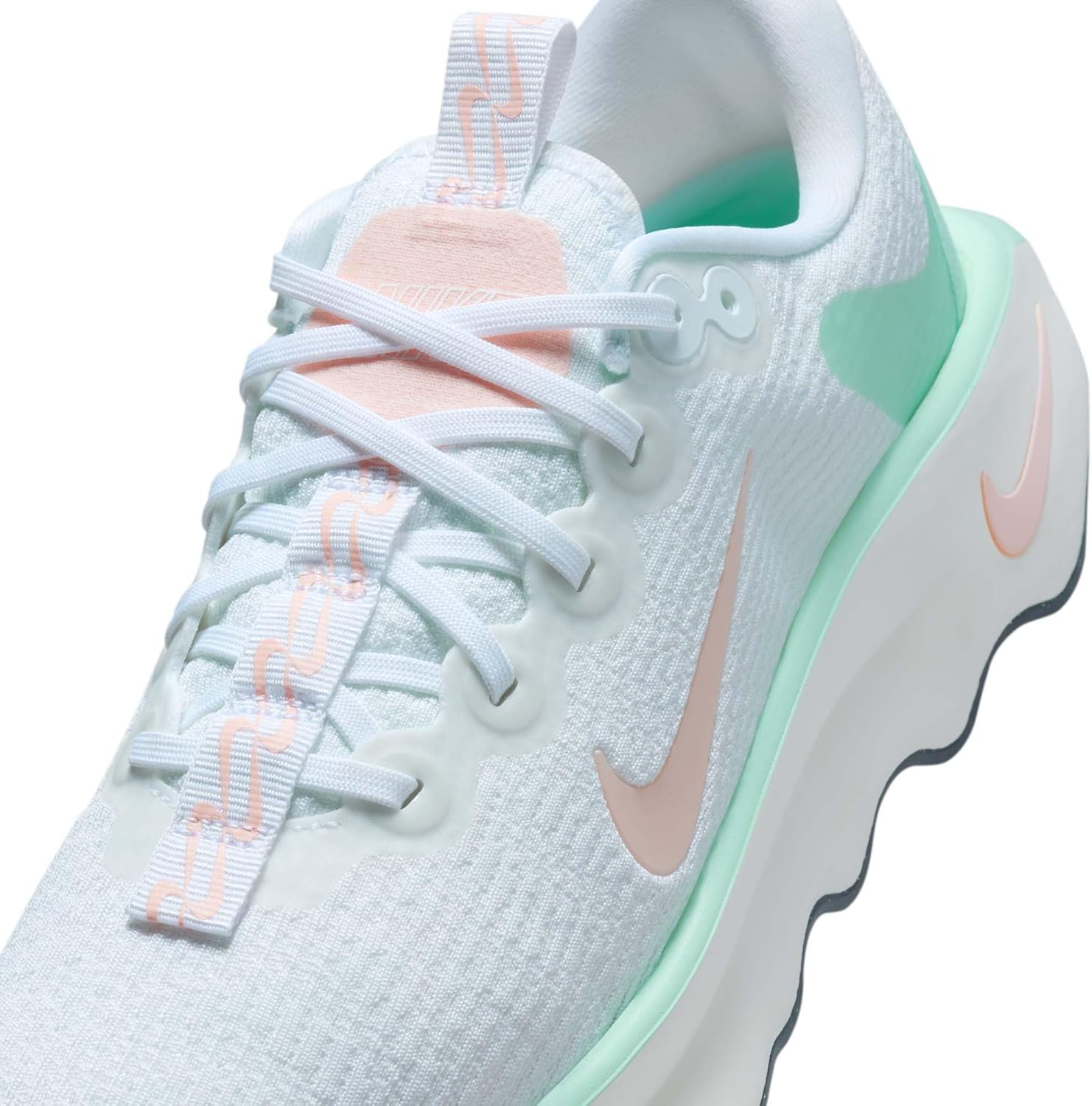 Nike Motiva Women's Walking Shoes (HQ3506-100, White/Mint Foam/Sail/Sunset Tint)