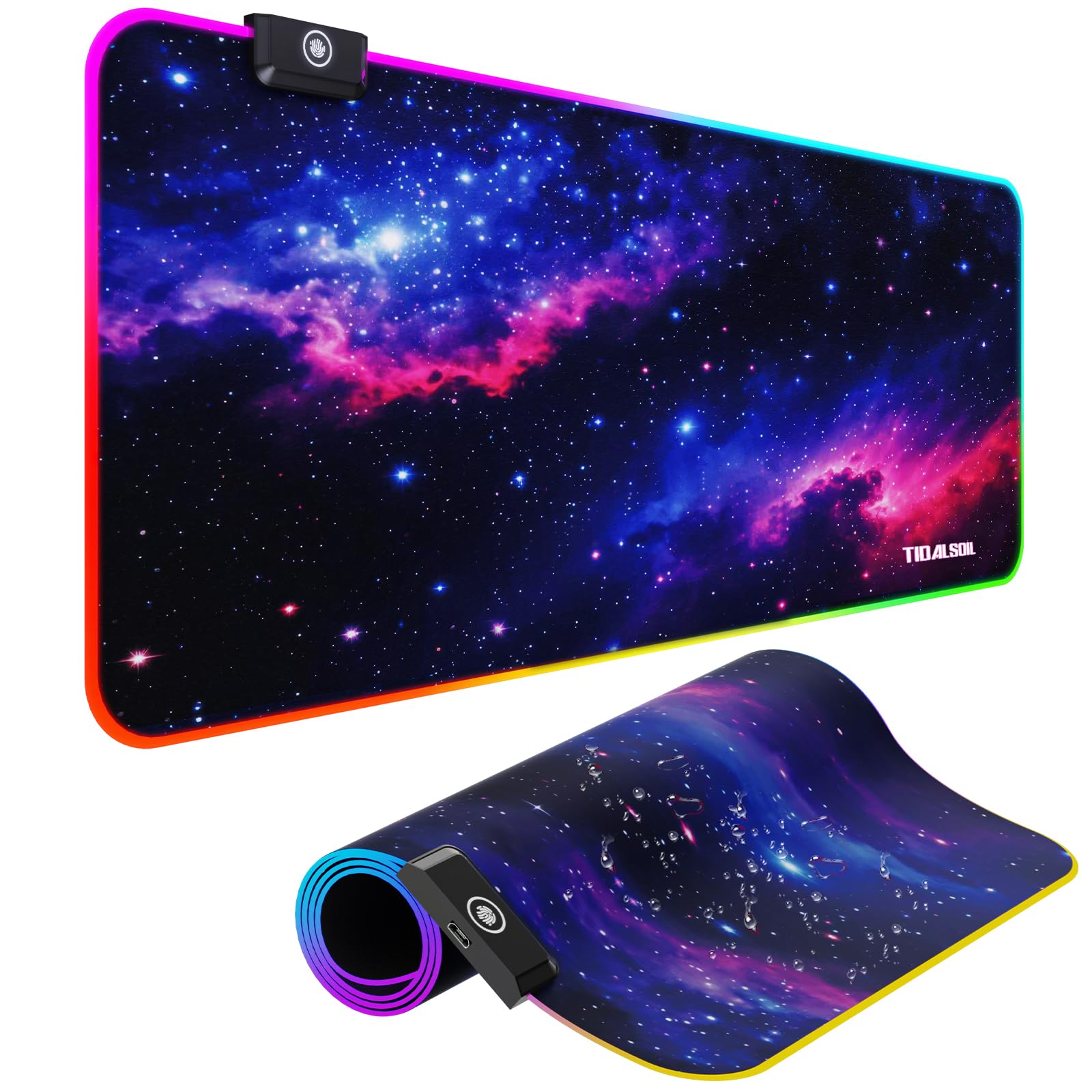 Alfombrilla de ratón RGB para juegos