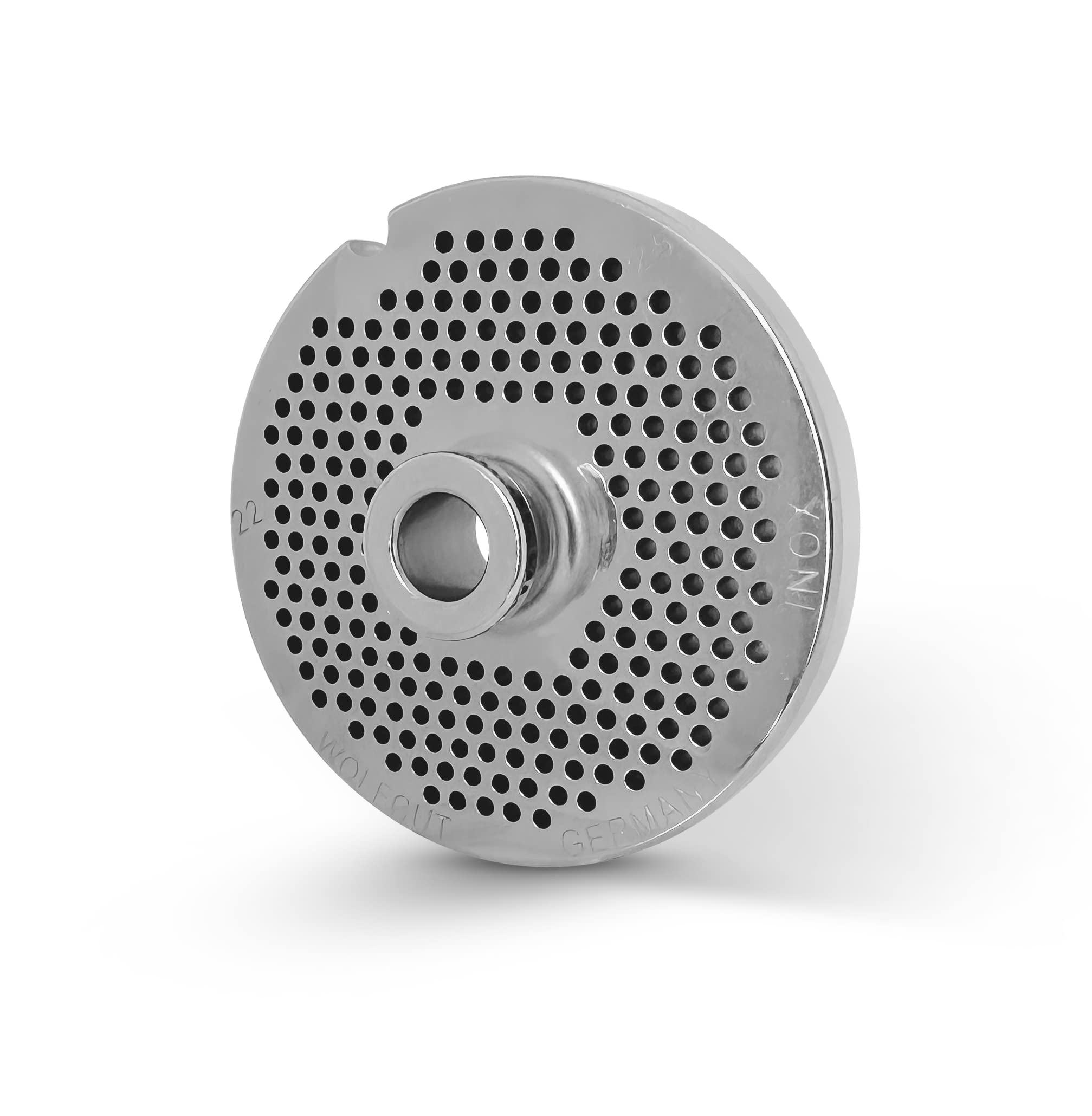 WOLFCUT Disco forato in acciaio inox con 2 scanalature per lupo