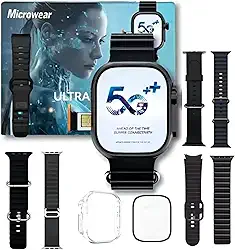 Smartwatch 5g Ultra 3 Ai 16gb Serie 10 Relogio Inteligente Microwear Chip Câmera NFC ChatGPT + Brindes Original Masculino (Preto)